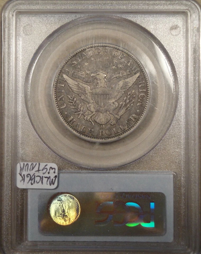 1901-O Barber Half Dollar 50c PCGS Certified VF35 CAC - Image 4 of 4