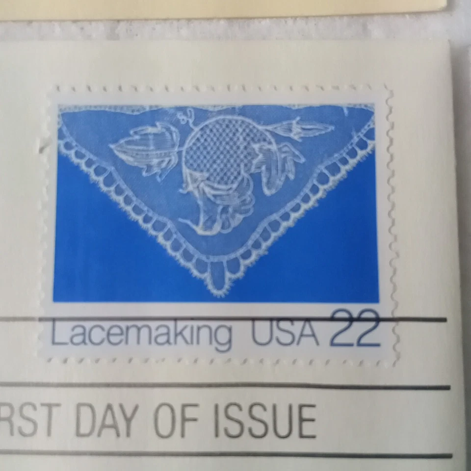 Golden Replicas United States Stamp 1987 Lacemaking Bucks Point - Image 4 of 4