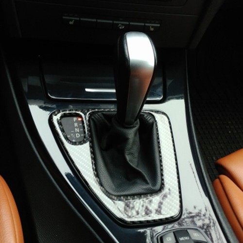 1PCS Gear Shift Box Panel Cover Carbon fibe Trim For 2005-2012 BMW 3 Series E92 - Picture 4 of 16
