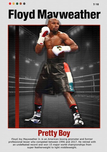 Floyd Mayweather - Boxing Legend - Exclusively Made By Mashed Designs - Picture 5 of 9