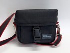 Vintage Nikon Crossbody Camera Case/Bag 6x5" Small Padded Soft Canvas Black Red