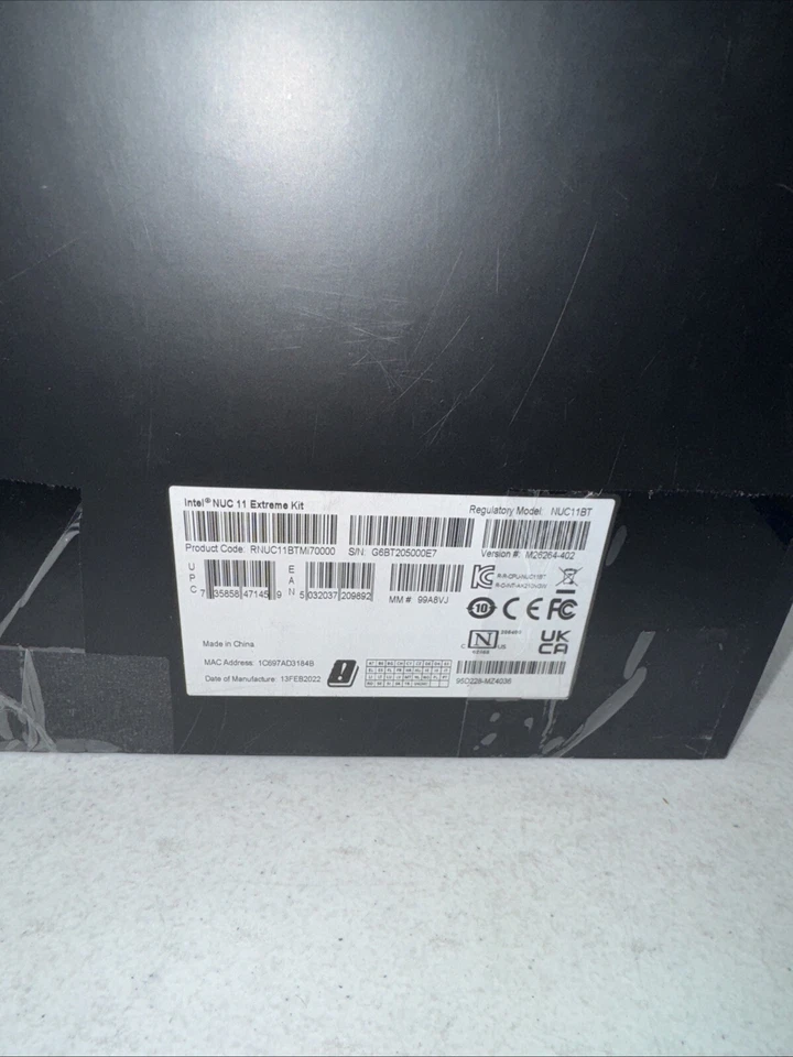 Intel RNUC11BTMI70000 11th Gen Core i7-11700B 3.2GHz Mini PC Extreme Kit - Image 3 of 4