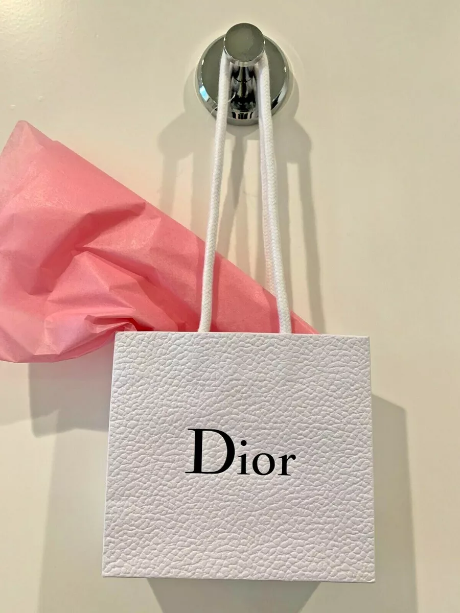 NEW Authentic Christian DIOR Small Textured Paper Store SHOPPING GIFT  BAG+Tissue