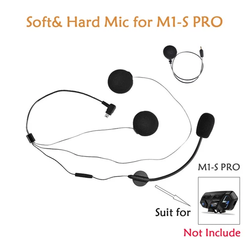 Fodsports M1-S Pro Motorcycle Intercom Headphones Headset Speakers Microphone