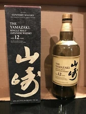 SUNTORY Yamazaki Single Malt Japanese Whisky 12 Years Empty bottle 750ml 日本威士忌山崎