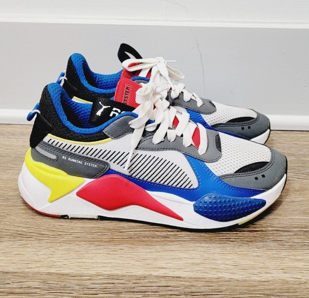 valor Equivalente combate Puma RSX Cube RS-X3 Gundamn Puzzle 369628 Sneaker Size 7C Blue Red Yellow  25CM | eBay