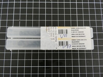 2 x GÜHRING Gewindebohrer 2864 DIN 374 VAR40 HSSE dampfb. RH M8x1