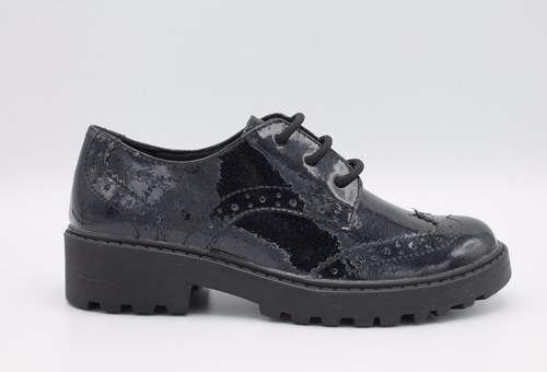 Geox scarpe bimba/ragazza/donna glitter navy derby inglesina linea Casey  J6420K | eBay