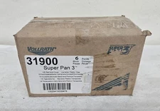 NIB Pack of 6 VOLLRATH Clear Low Temp Solid Pan Cover 1/9" Size 31900