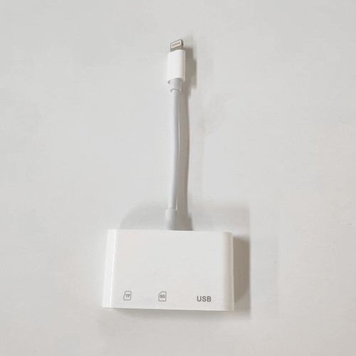 3 USB Card Reader Micro SD Camera Link Adapter for iPad /Mini iphone New - Picture 3 of 10