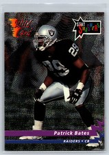 1993 Wild Card Patrick Bates Rookie Stat Smashers Raiders RC #SS-35