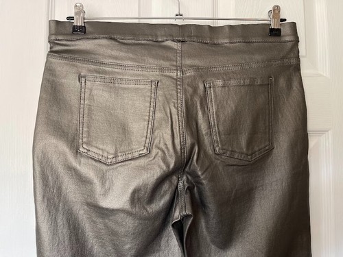 Marks & Spencer Size 18 Short Leather Look Jeggings - Picture 5 of 6
