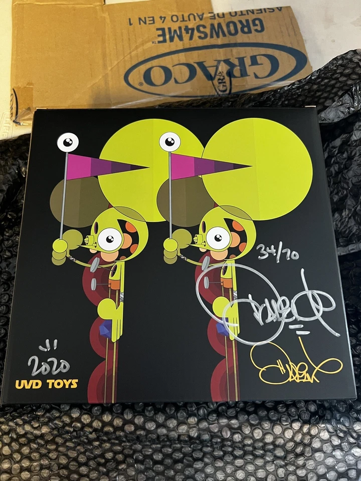 Figura Dalek Space Monkey Firmada Prueba de Artista 2020 UVD Raro Caqui Beige 34/70 Foto 2 de 4