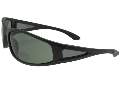 Wrap Around Frame Polarized Bifocal Sunglasses Style P18 - Picture 5 of 9