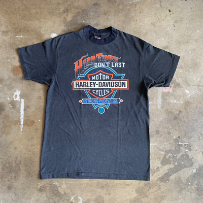 90s VINTAGE HARLEY DAVIDSON MOTORCYCLES 3D EMBLEM T-SHIRT