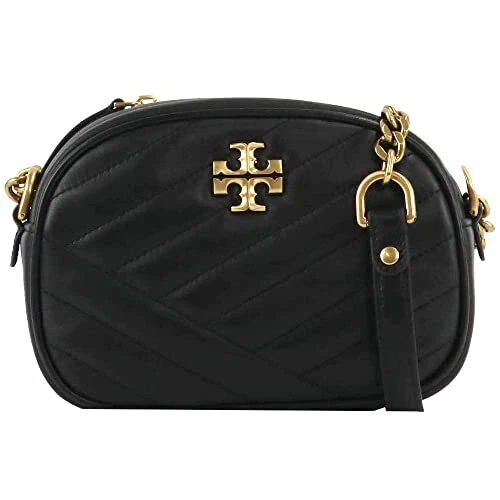 Tory Burch Kira Chevron Small Camera Bag- Black