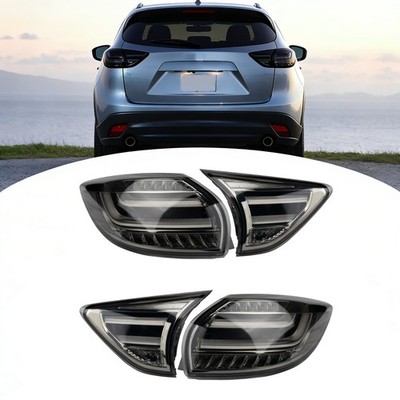 LED Tail lights Assembly Smoked Rear Brake Lamps For Mazda CX5 2013-2016 Pair