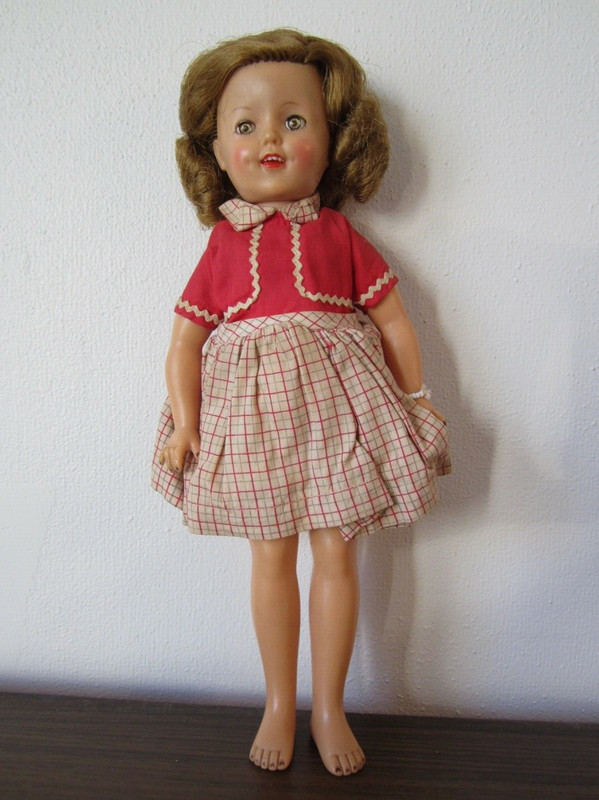 Vintage Ideal Shirley Temple Doll 1950s 12" Original Dress