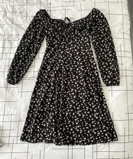 Robe fluide femme mi-longue marron Taille XS (34)