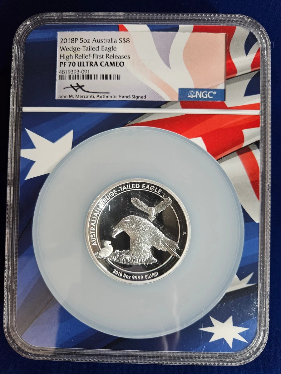 25+ The Perth Mint Silver Bullion Coins NGC 5 oz Precious Metal