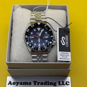 SEIKO 5 Sports SKX Sports Style GMT SBSC003 Blue Men's Watch New in Box Japan🔥