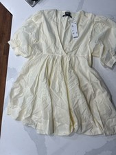 Urban Outfitters Ecote Dress Women Boho Cottage Peasant Ivory New Wit Tags