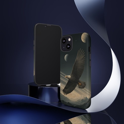 For iPhone | Samsung Galaxy | Pixel Phone Case - Eagle Flying Celestial Planets - 第 102/242 張圖片