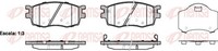 Remsa Bremsbelagsatz Scheibenbremse 1208.02 FüR Accent PBT RIO KIA Hyundai PB JB