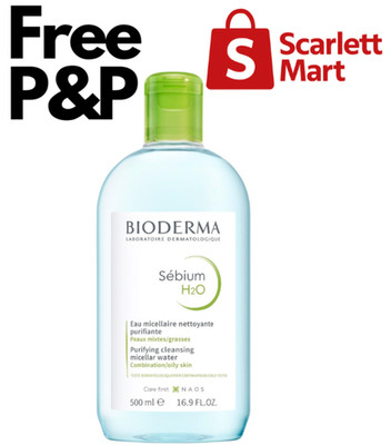 Bioderma Sebium H2O Purifying Micellar Water For Oily Skin Face - 500ml Neu
