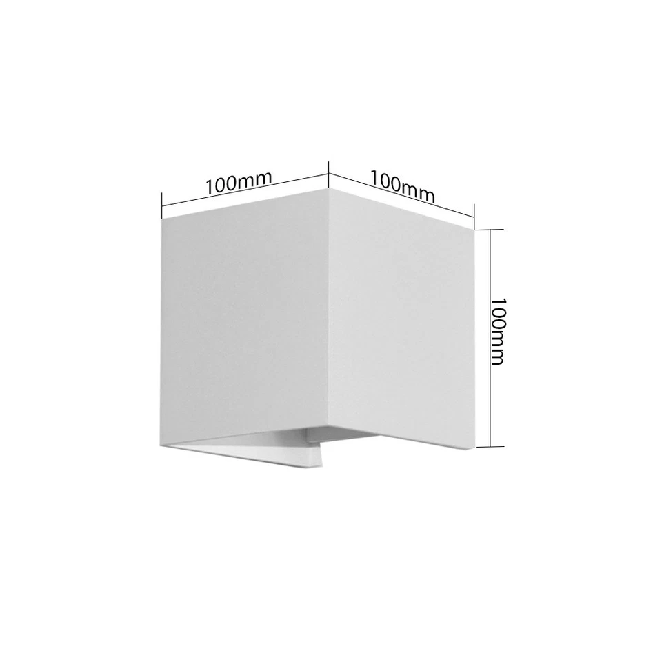 LED Wandleuchte weiß außen & innen verstellbar 6W COB 490lm Up & Down warmweiß - Bild 4 von 4