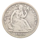 1869-S Seated Liberty Half Dollar *1905