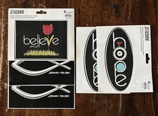Christian Stickers Total of 5 Hope 2, Believe 1, Ichthys 2 Cars or Laptops NEW