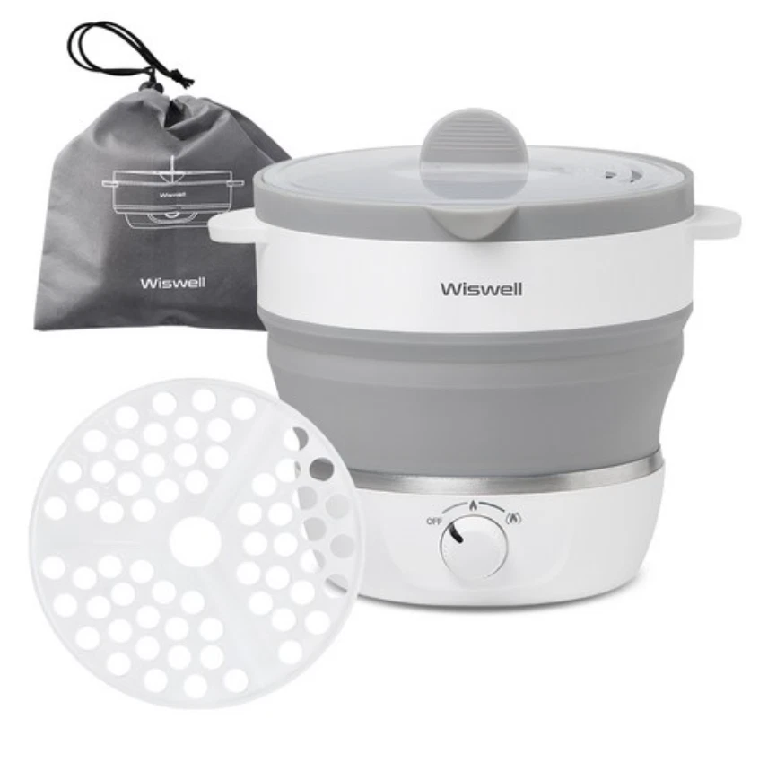 Wizwell Foldable Electric Kettle WK3616 1L Dual Voltage with Keep Warm