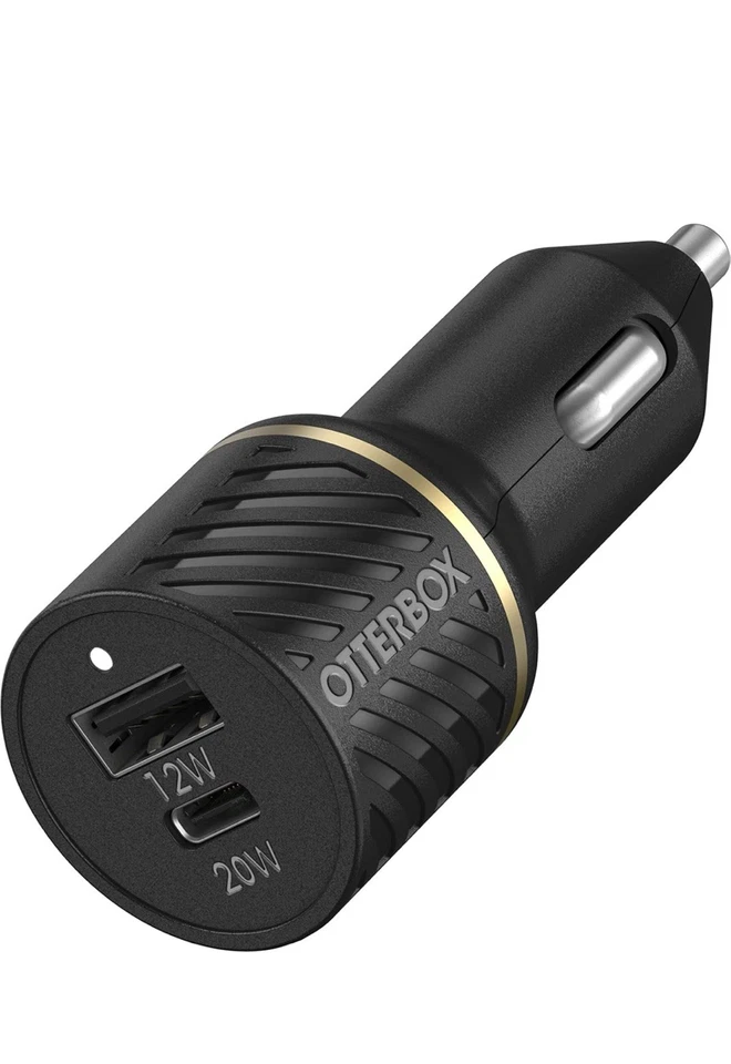 Cargador de coche OtterBox doble puerto USB-A - negro Foto 3 de 3