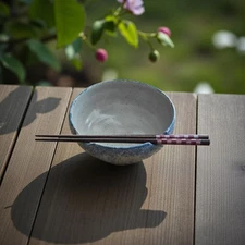 Handmade Ceramic Ramen/Noodle Bowl with Chopstick Notch