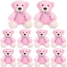 10 Pack Soft Pink Teddy Bears Bulk, 35 cm Cute Bear Plush Toys for Kid, Teddy B