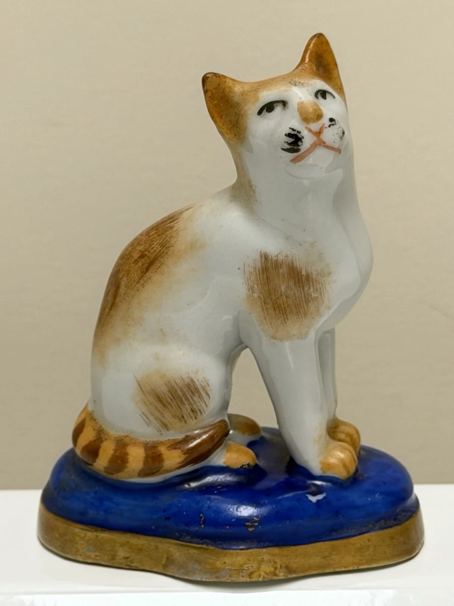 Antique Staffordshire Cats In Antique Ceramic & Porcelain