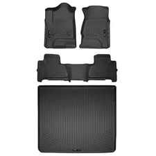Husky Liners Weatherbeater 1st & 2nd Row w/ Trunk Floor Liners for Tahoe Yukon