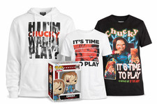 Chucky Horror Bundle XL Hoodie Sweatshirt + 2 Graphic T-Shirts + Funko Pop #1249