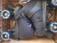 Crazy Skates Youth Roller Skates Black J12-2 Adjustable 