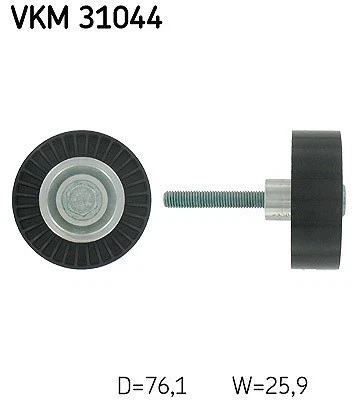 SKF Umlenk-/Führungsrolle, Keilrippenriemen Mitte, Oben, Rechts u.a. für AUDI - Bild 1 von 4