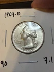 1964-D Washington Quarter 25C Silver 0.900 Business Strike KM#164