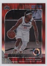 2019-20 Panini NBA Hoops Premium Stock Red Flash Prizm Terance Mann #245 fm0