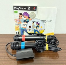 SingStar + 2 Microfoni e Adattatore Gioco per PS2 Completo con Guida PAL ITA
