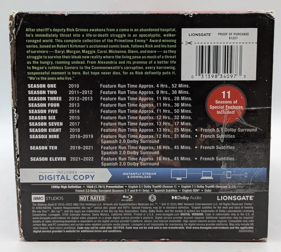 The Walking Dead The Complete Series Blu-Ray Foto 2 de 4