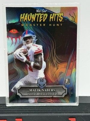 2024 Wild Card Haunted Hits Malik Nabers 1/2 Rc