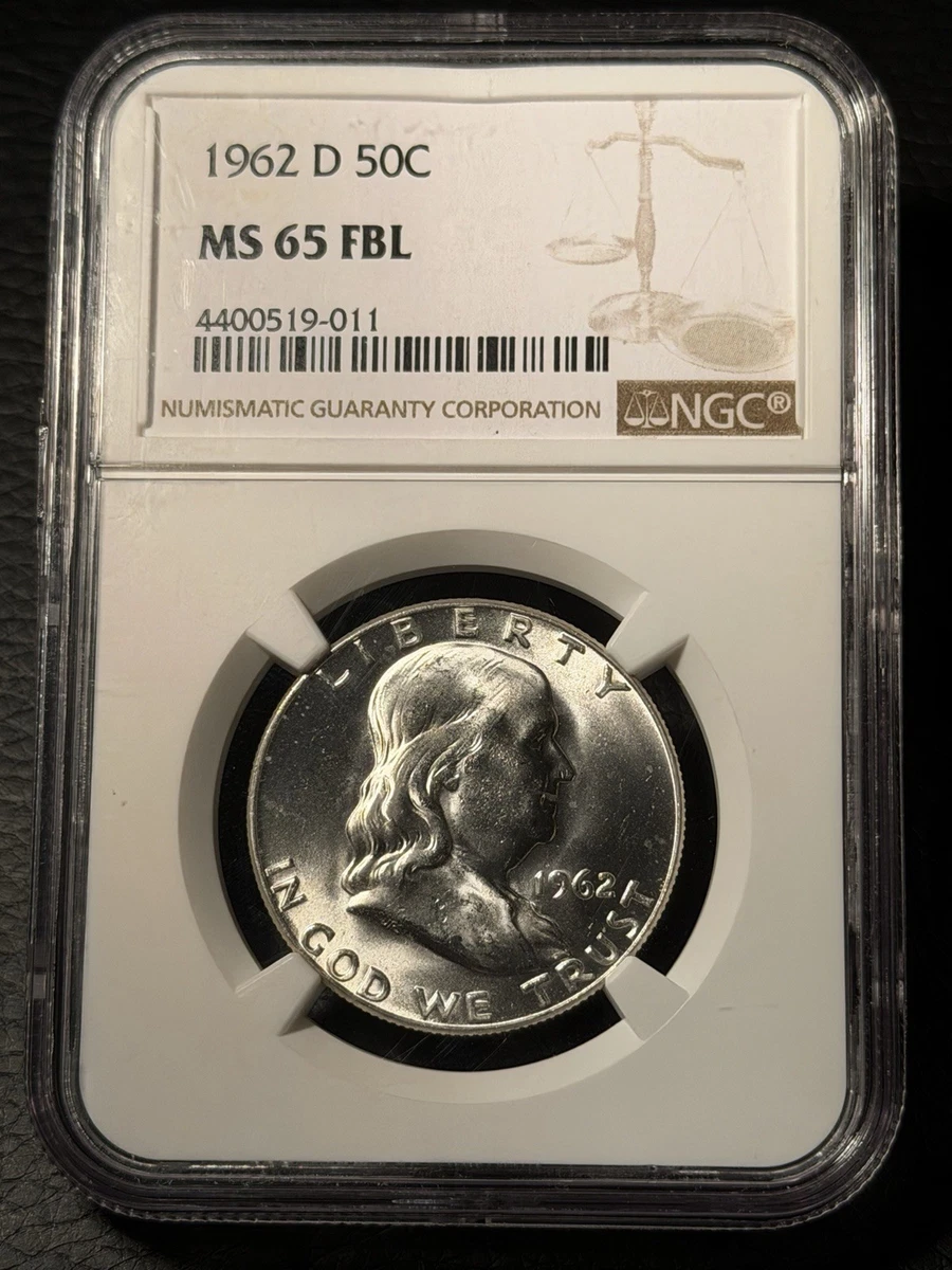 Grade MS 65 NGC 1962 Franklin Half Dollars (1948-1963) for sale | eBay