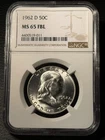 1962-D 50c Franklin Half Dollar - NGC MS 65 FBL