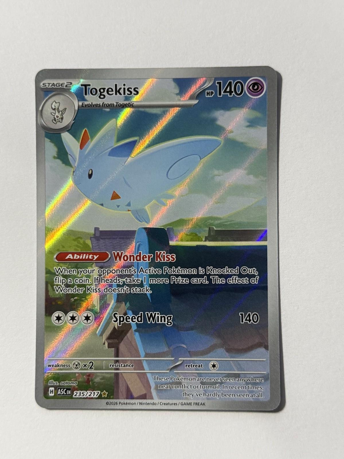 Togekiss 235/217 Illustration Rare Ascended Heroes Pokemon Holo