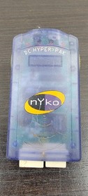 NYKO DC Hyper Pak Sega Dreamcast Memory Tremor Rumble Pack Card Blue - UNTested
